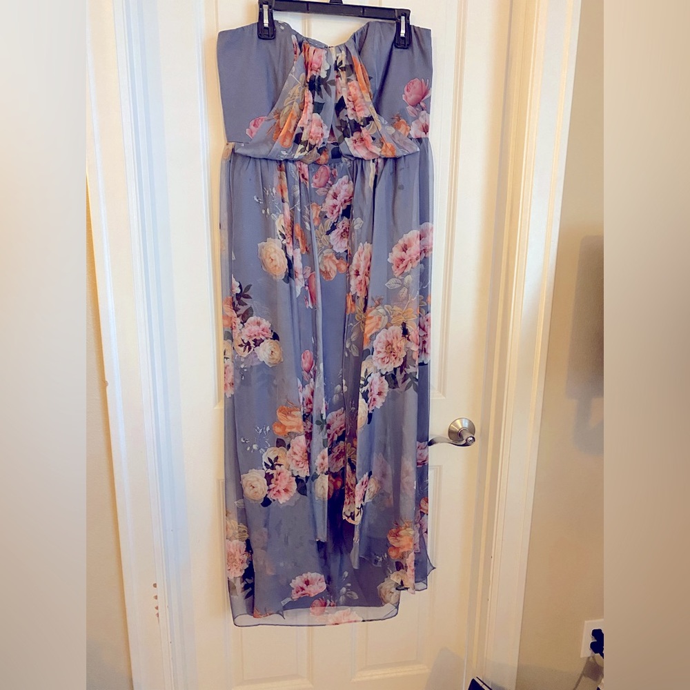 Worn Once - Lovely Floral Maxi Dress (Size 16)